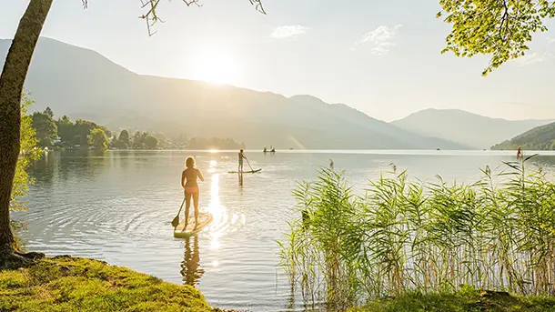 Baden in Seen mit Trinkwasserqualität